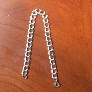 Sterling silver charm bracelet 7.5 inches